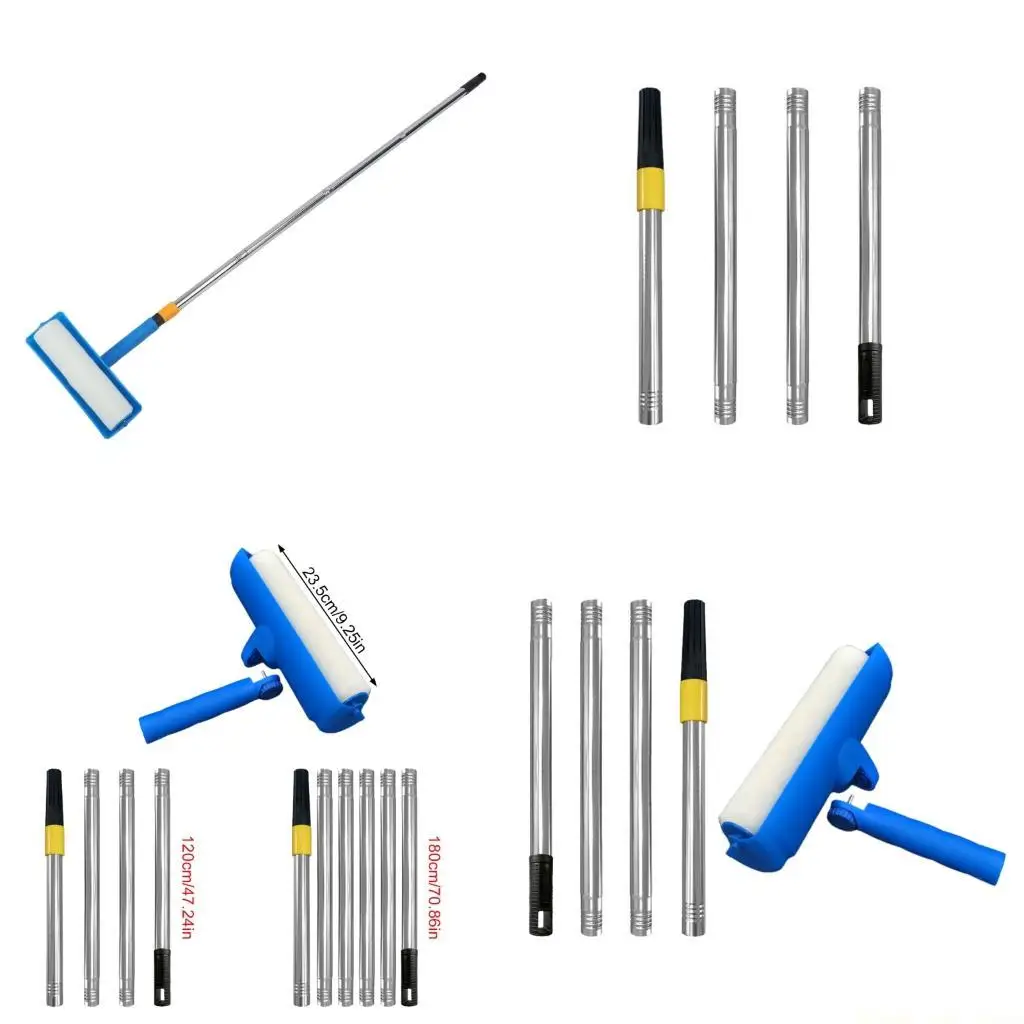 

A2BE Прочный пластиковый малярный валик со сменной головкой, технология защиты от брызг для стен, потолков, мебельная щетка