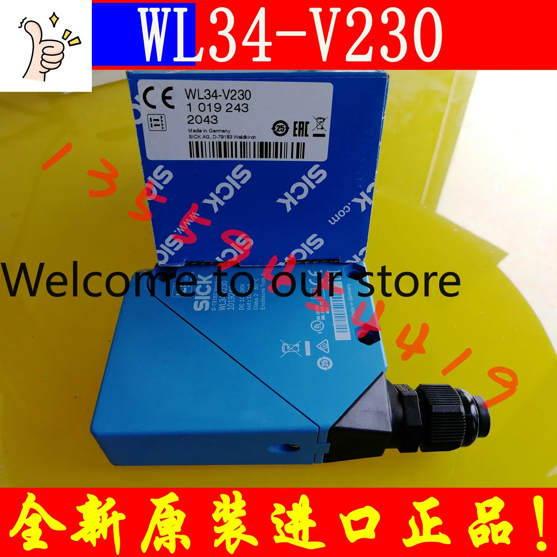 Sensor Elétrico SICK WL34-V230 Original Genuíno Pacote WT34 R230 B430 220 (Lançamento 2026.4)