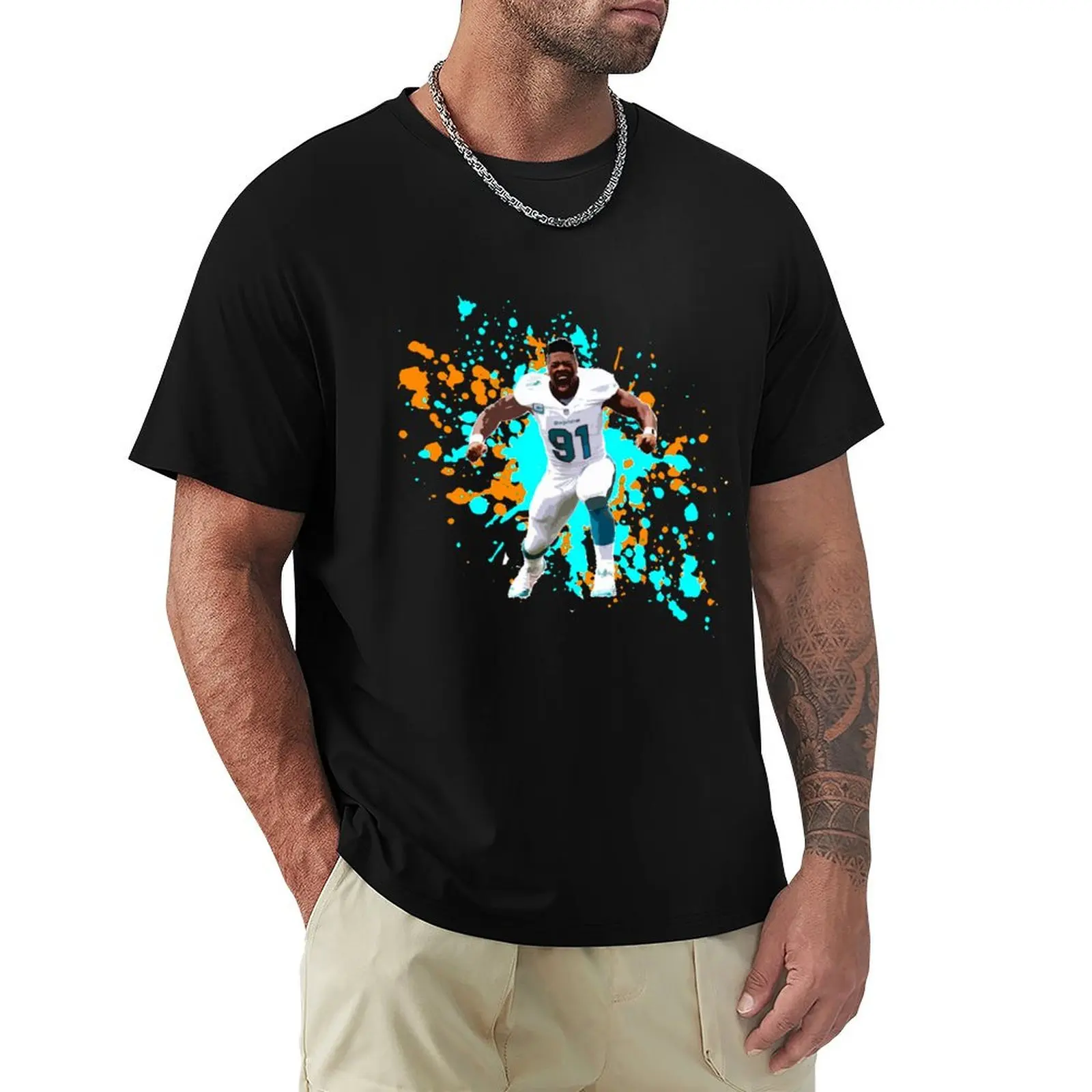 

Cameron Wake T-Shirt summer shirt Short sleeve tee mens t shirt graphic