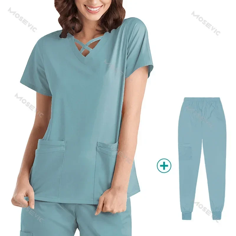 New Elastic Quick Drying Medical Work Clothes For Oral Dentists Operating Room Gowns, Thin Hand Washing Clothes Outer