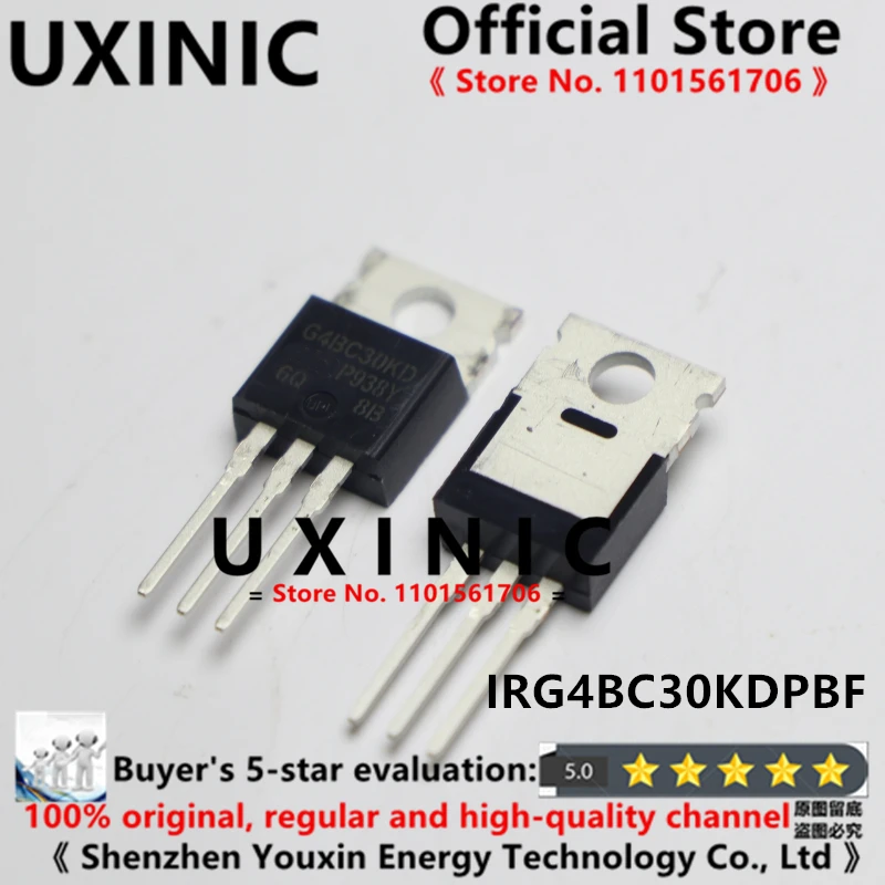 

UXINIC 100% New Imported Original IRG4BC30KDPBF IRG4BC30KD G4BC30KD TO-220 MOS Field Effect Tube 28A 600V