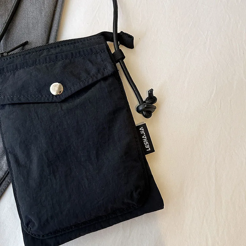 Straße gewaschen Nylon Umhängetasche für Frauen Mode Telefon Messenger Bag weibliche Geldbörsen Designer Schultertaschen – Detail 10