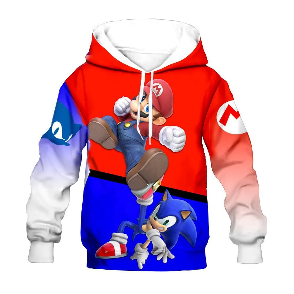 Sonic Hoodie New Arrival Baby Girls Sweatshirts Spring Autumn Children Hoodies Long Sleeves Sweater Kids Clothes