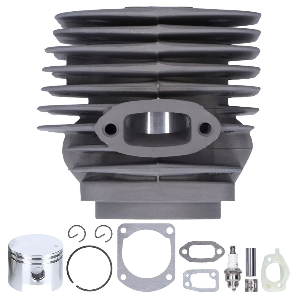 Durable Grey Cylinder Piston Kit Large Bore Compact Top End Kit Metal Easy to Install Piston Gasket Kit for Jonsered 630 630