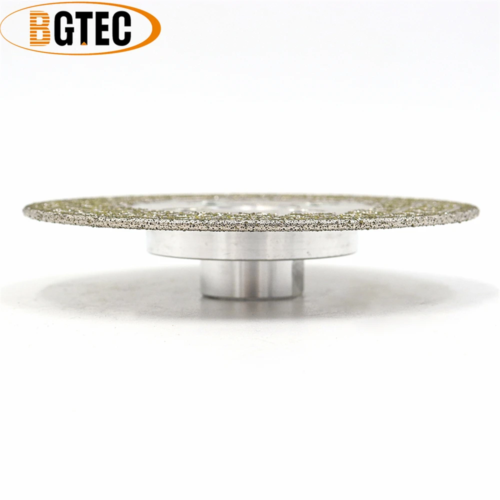 Lama per sega diamantata elettrodeposta BGTEC 1pc 5 "/Dia125mm M14 piastra abrasiva diamantata rivestita su entrambi i lati taglierina in ceramica per muratura per piastrelle