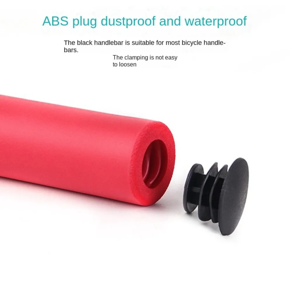 

2Pcs Portable Soft Silicone Bicycle Handlebar Grips Anti-slip Strong Support Grips Road Bike Sponge Grips Cover Bicycle Grips