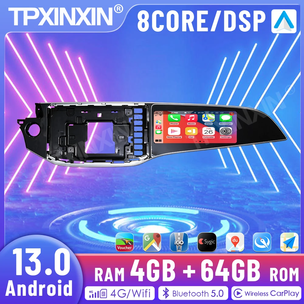 12.3“ Car Co-pilot Entertainment Screen Car Radio For Benz E-Class 2024+ LHD RHD Wireless CarPlay Android Auto BT5.0 Qualcomm
