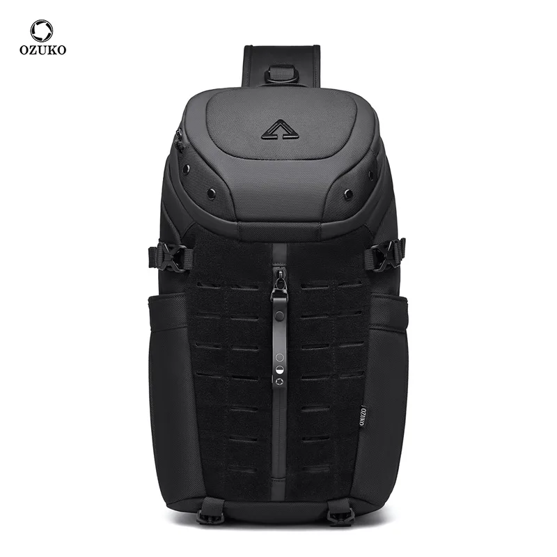 

OZUKO Large Capacity Men Shoulder Bag Waterproof Sling Crossbody Bags for Man Short Trip Messenger Bag Fashion Quality Chest Bag