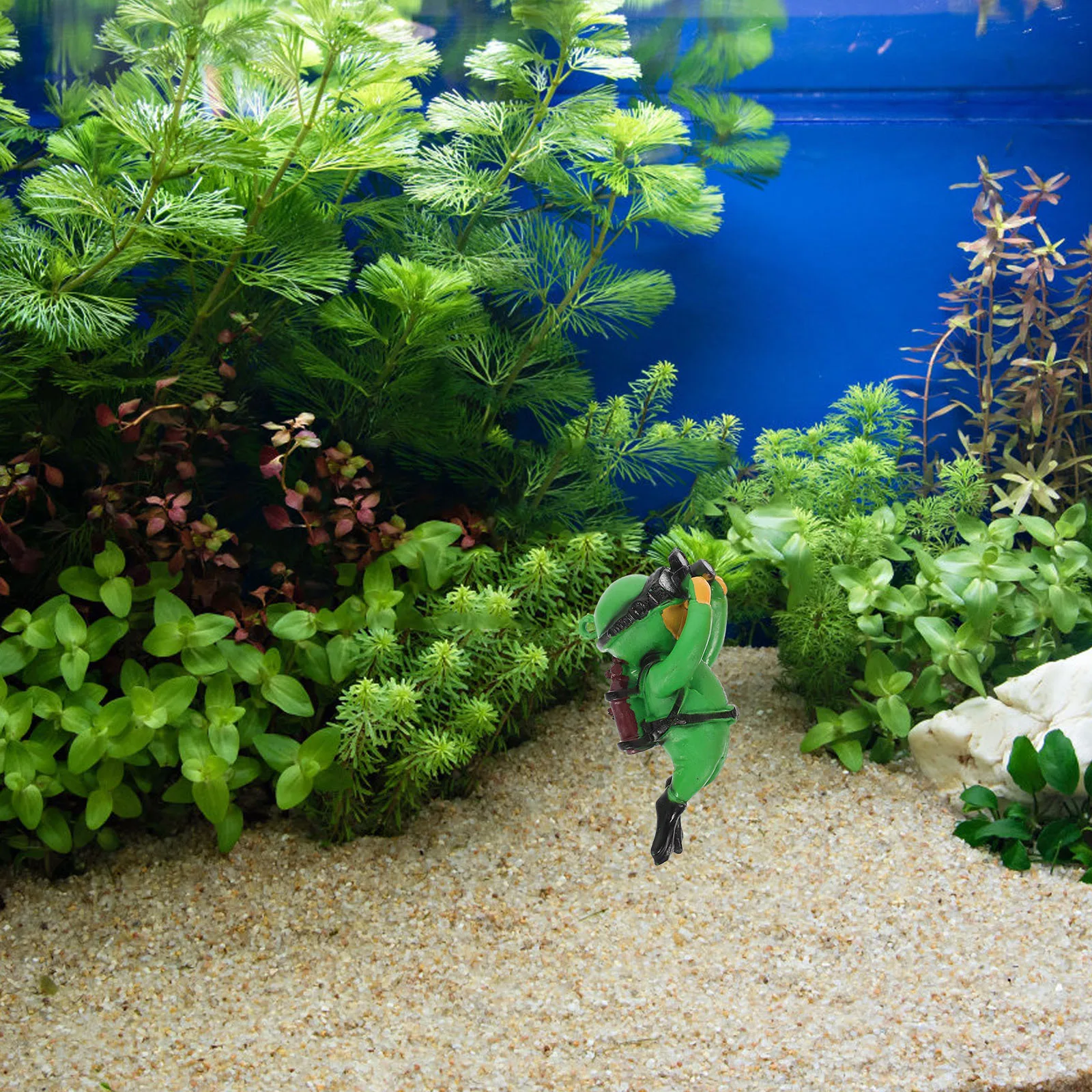 

Small Diver Decor Mini Floating Diver Lovely PVC Decor Aquarium Scene Ornament Creative Fish Tank Underwater Decoration