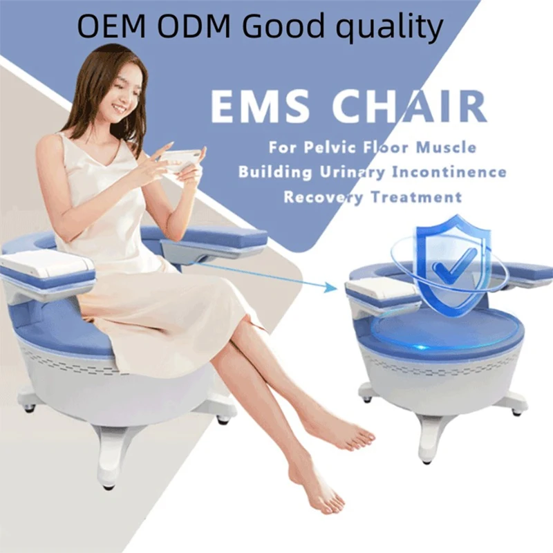 Nueva silla EMS no invasiva para estimulación muscular del suelo pélvico, reparación posparto, tratamiento de fugas urinarios, máquina de HI-EMT