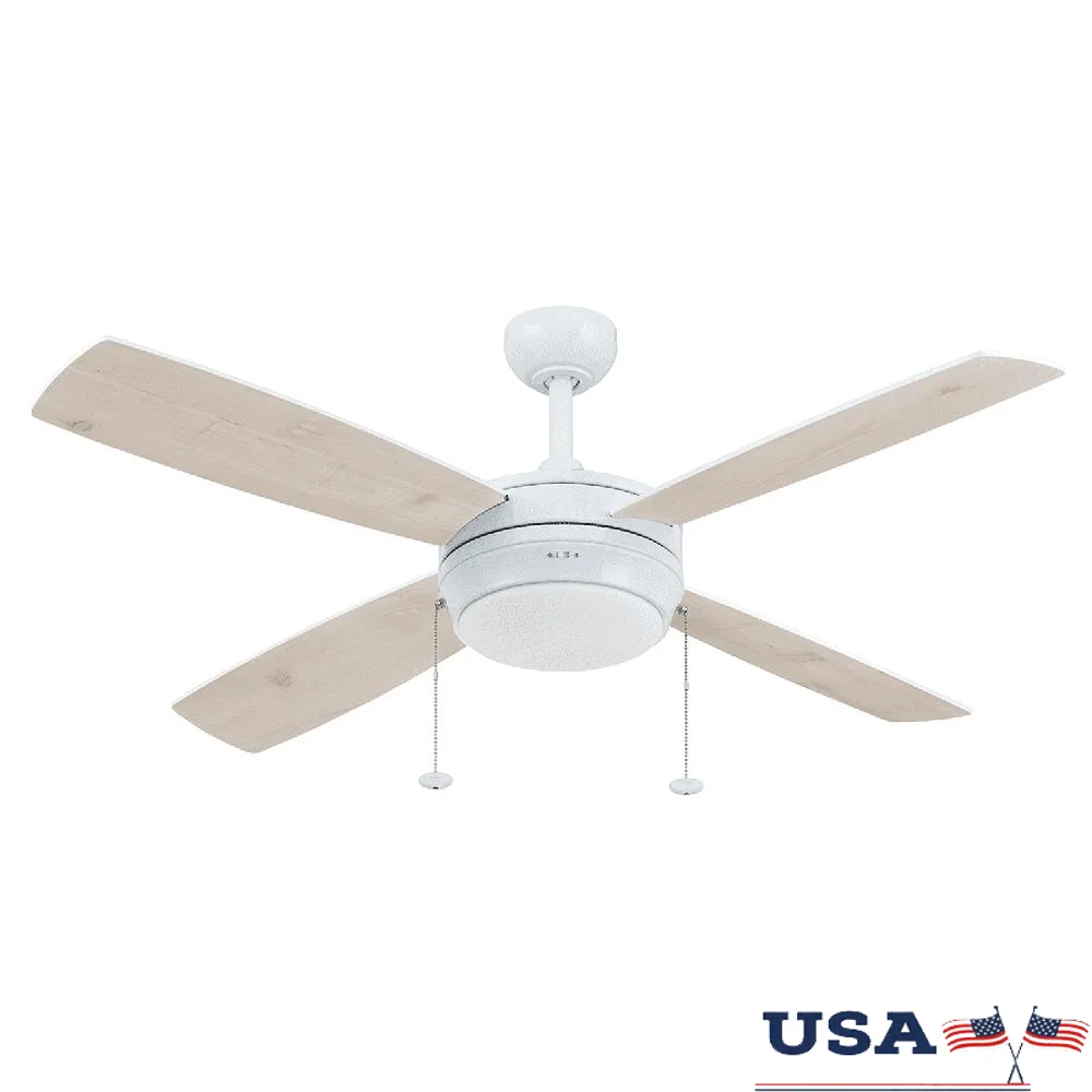 مروحة سقف حديثة مع شفرات قابلة للعكس بإضاءة LED مدمجة وسلاسل سحب وتدفق هواء قابل للتعديل من المتوسطة إلى الكبيرة