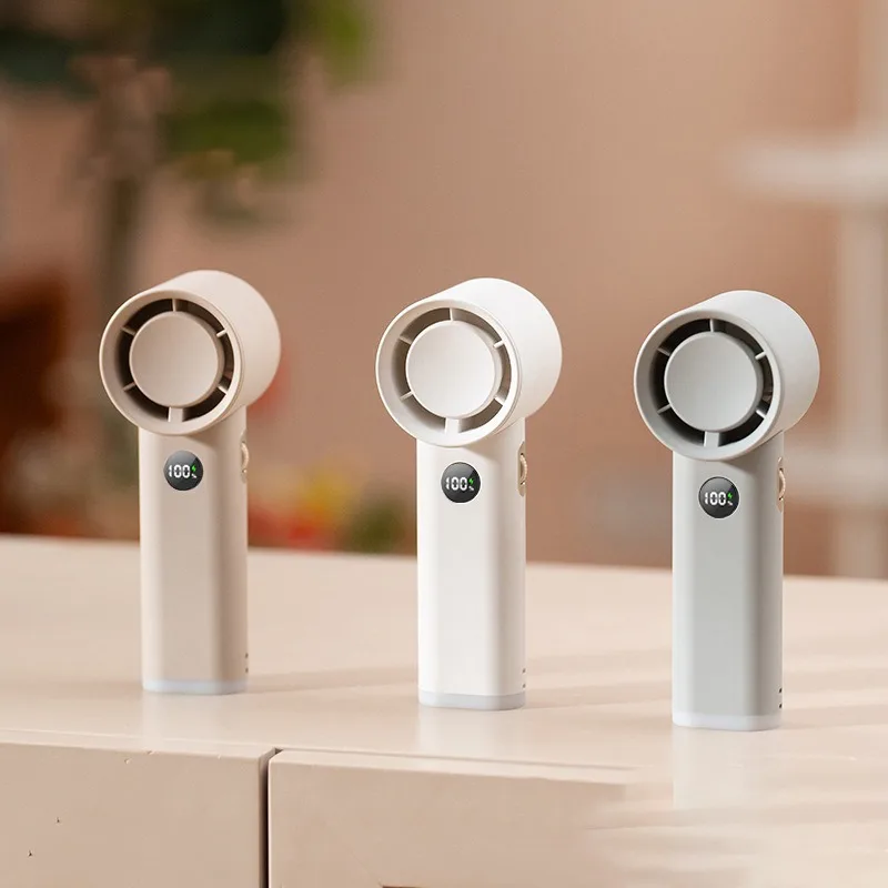 

Handheld small fan 1pcs long battery life night light stepless speed regulation violent small fan