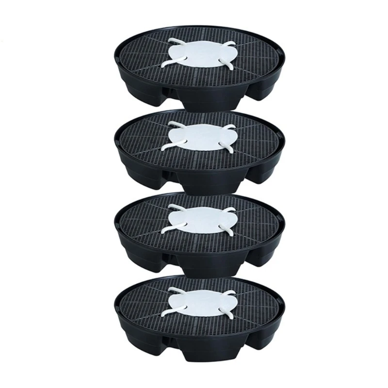 Plant Saucers Automatic Hydrating System Fabric Pot Base Overflows Prevention Fit for Outdoor Container Plant C5AD