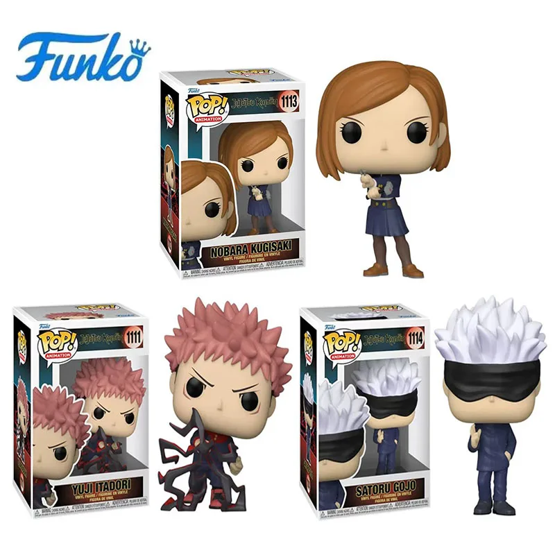 

OfficialFunko Jujutsu Kaisen Anime Figure Pop Yuji Itador Nobara Kugisaki Satoru Gojo Collectible Limited Edition Model Toy Gift