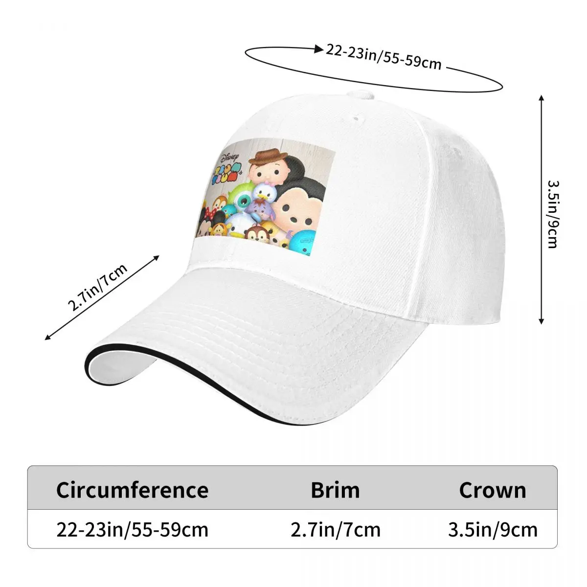 Tsum Tsum Cap Fashion Casual Baseball Caps Adjustable Hat Hip Hop Summer Unisex Baseball Hats Customizable Polychromatic