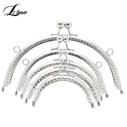 8.5/10.5/12.5/15/20.5cm Silver Bronze Basic Semicircle Metal Purse Frame Kiss Clasp Lock DIY Bag Accessories