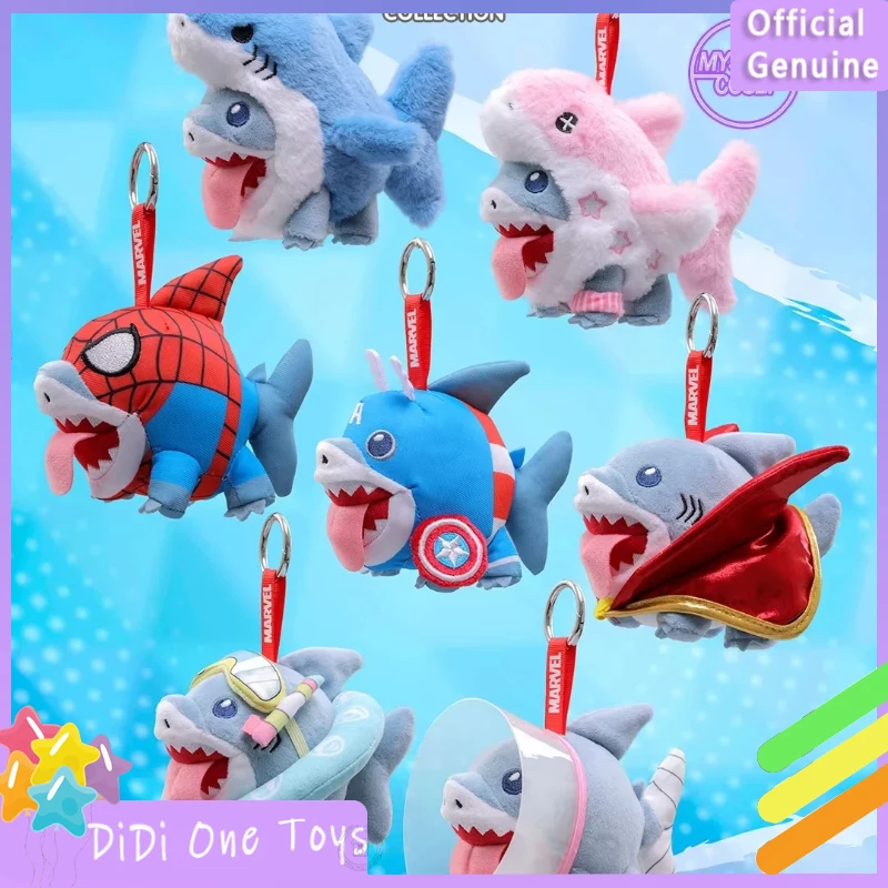 Hot Toys Marvel Jeff The Land Shark Caja Sorpresa Mini Colección Cosbi Colgante de Peluche Regalo para Amantes de los Juguetes de Marvel Original