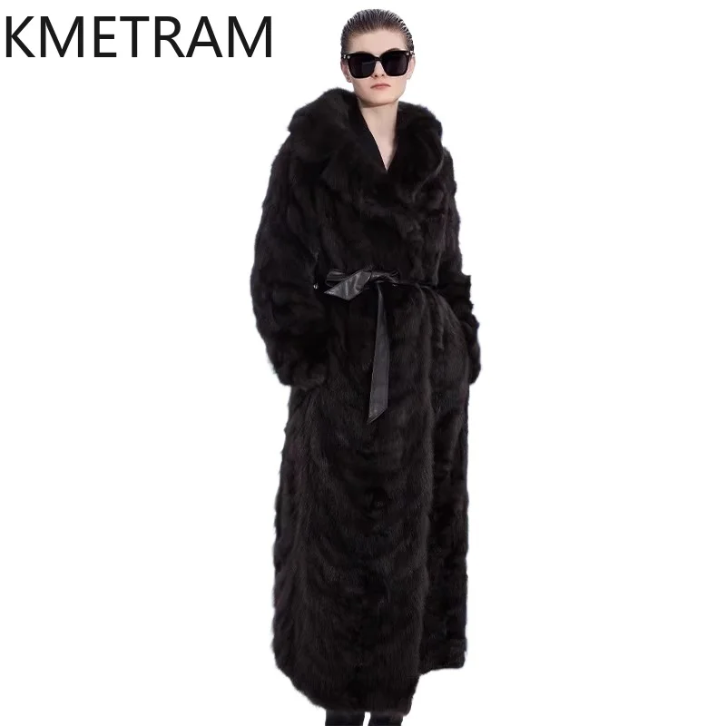 100 % natürliche Zobelfelljacke für Damen, hochwertiger langer Echtpelzmantel, Wintermäntel, Damenbekleidung, 2025, neu in Oberbekleidung Fourrure