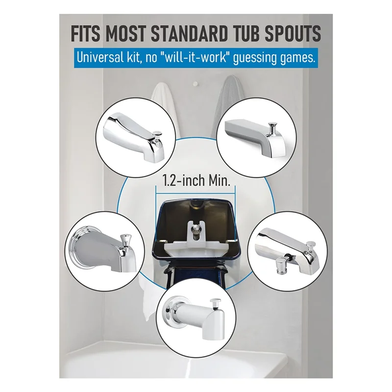 Универсальный комплект для ремонта переключателя носика для ванны YLS-2-Pack, герметичные запасные части для ремонта смесителей для ванны