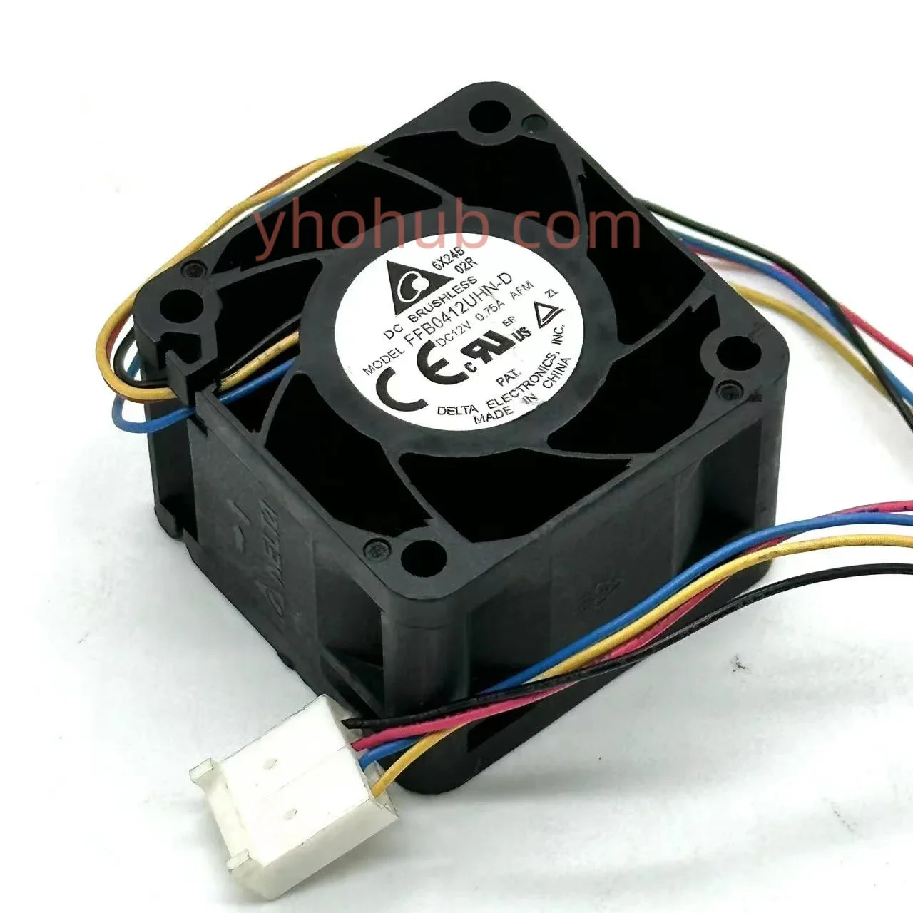 Delta FFB0412UHN-D DC 12V 0.75A 40x40x28mm 4-Wire Server Cooling Fan