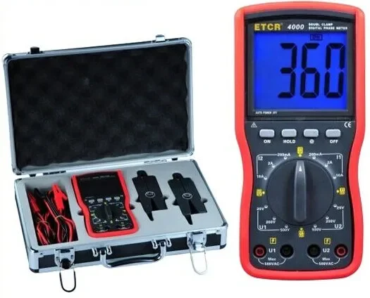 XHXW905 Measuring AC current/voltage phase power factor double clamp phase volt-ampere meter