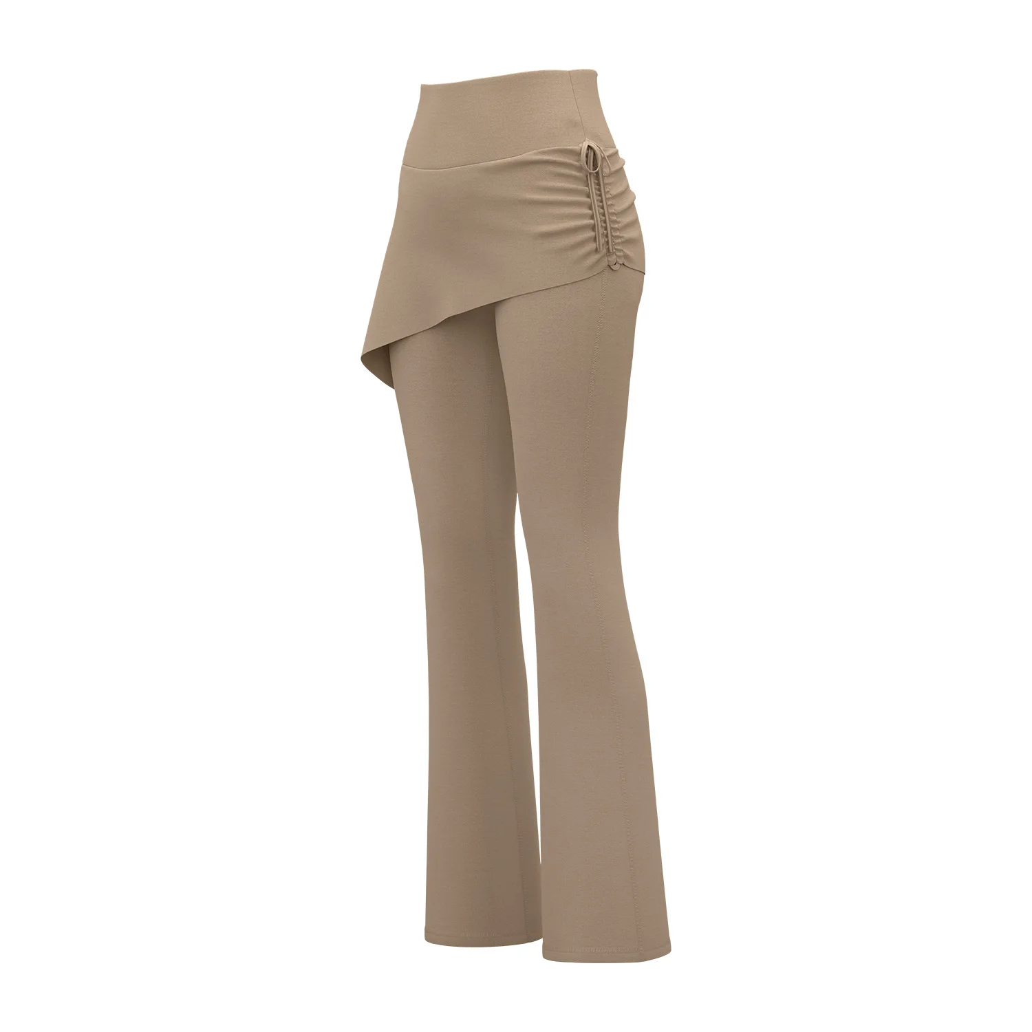 

New Wrinkled Flared Culottes Fake Two-piece Micro-La Pilates High-waisted Hip-lifting Yoga Pants