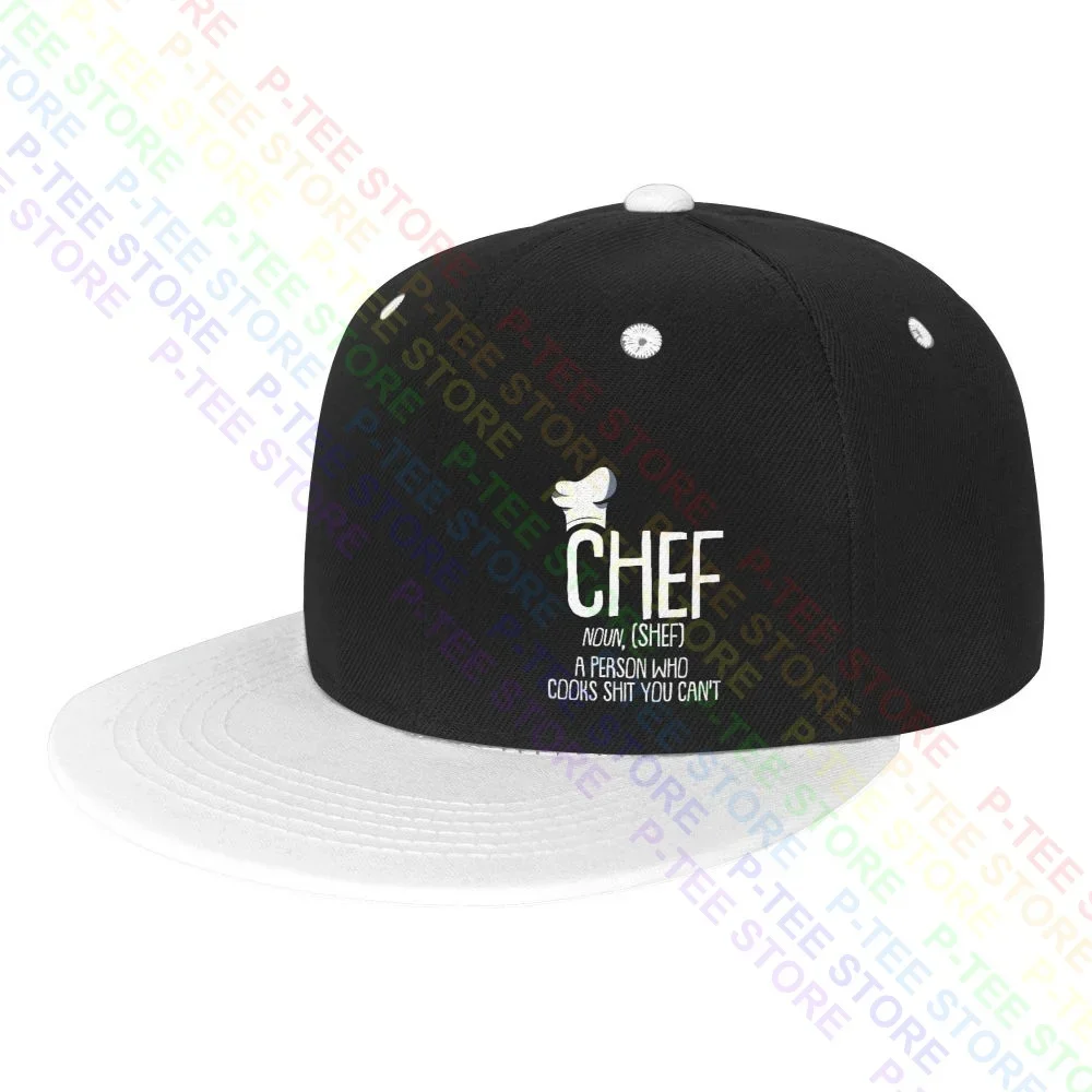 Noun Chef Sous Master Head Executive Cooking Snapback Cap Colorful Baseball Caps Cool Outdoor Comfortable