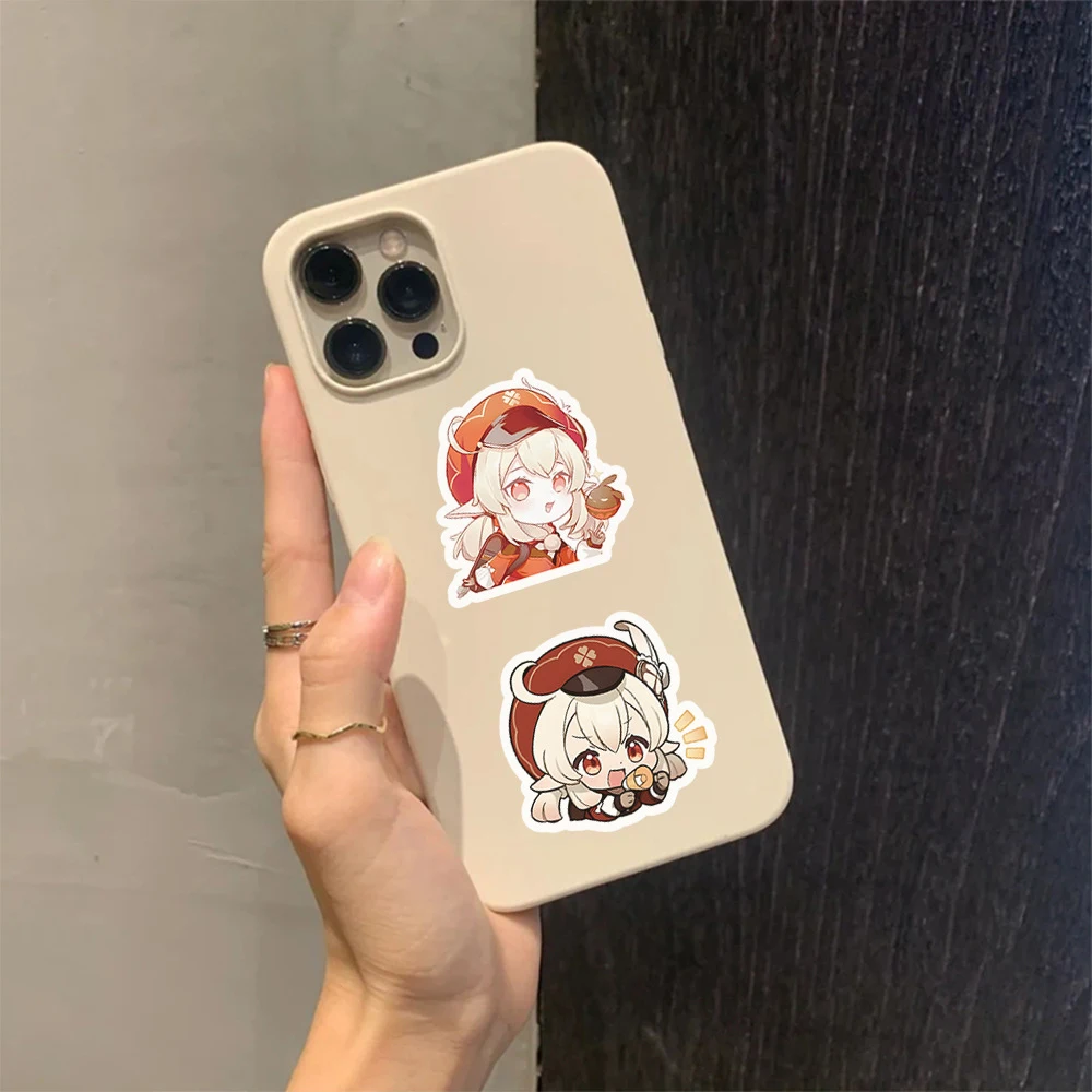 10/30/50/103pcs Cute Genshin Impact Game Stickers Cartoon Anime Decals Phone Dairy Skateboard Kawaii Q-version Graffiti Sticker