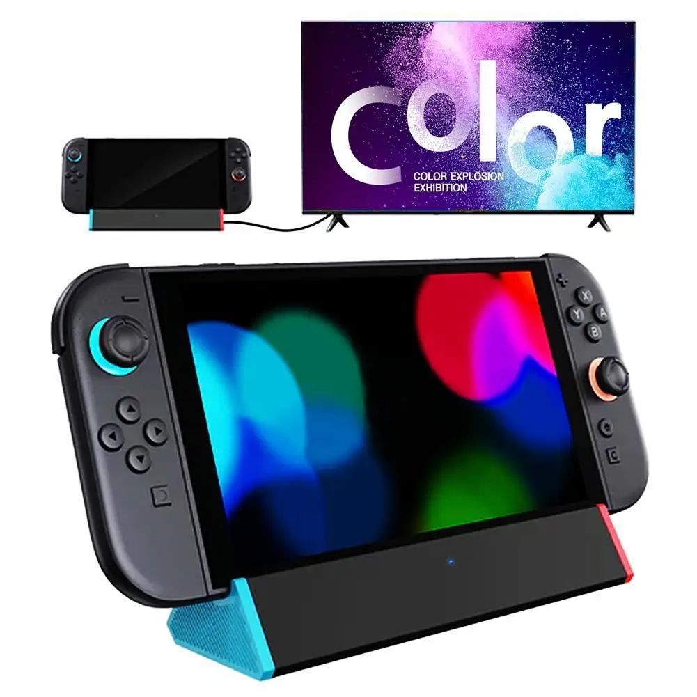 

USB C Docking Station For Switch 2 Type C & HDMI-compatible 4K@120Hz USB 2.0/3.0 Hub For Switch 2 TV Dock Station