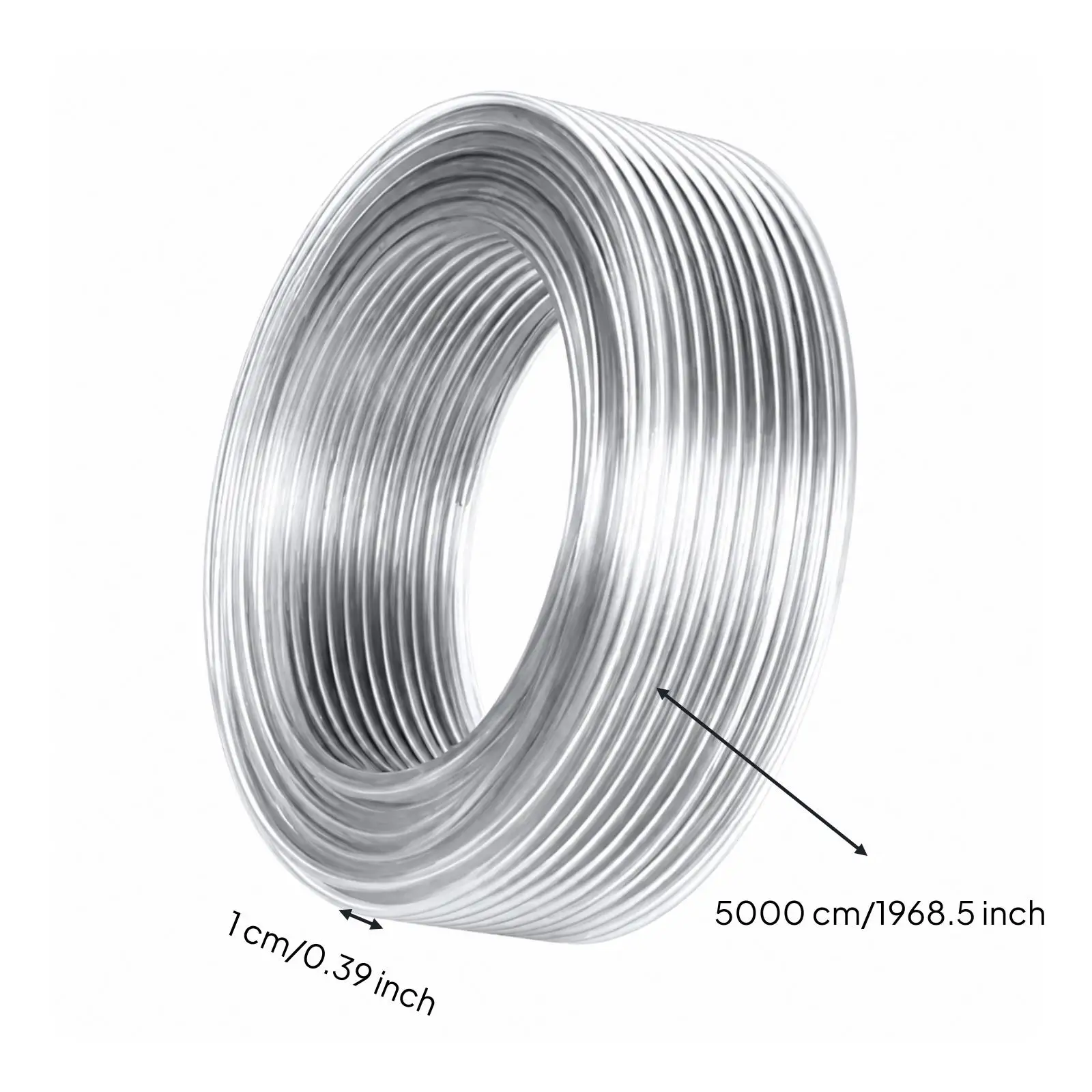 Flexible Transparent PU Pneumatic Hose 50m Air Compressor Tube for Gas Oil Water Conveying Workshop Tools