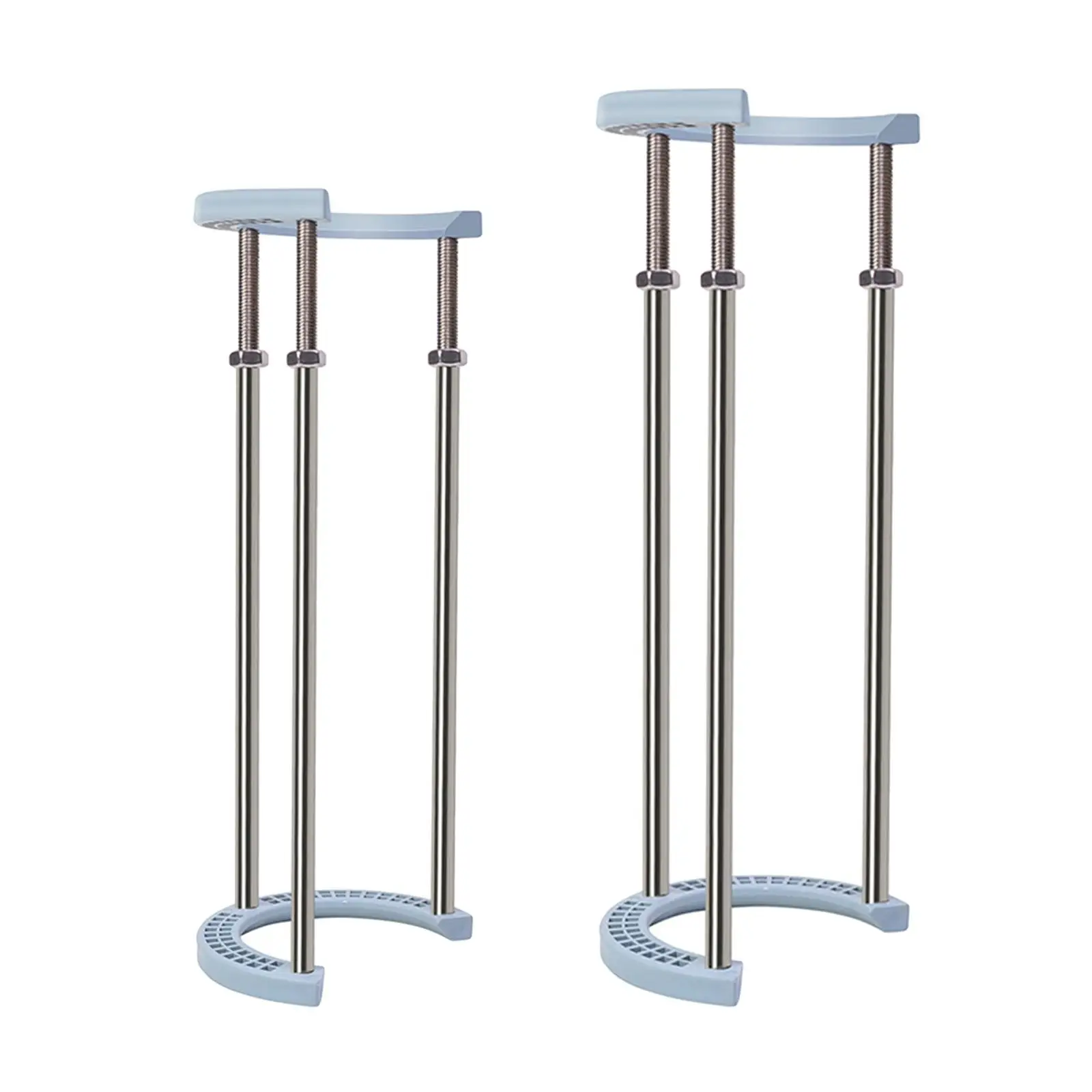 Recessed Sink Rack, Adjustable Telescopic Support Pole, No-Drilling Basin Support for Small Kitchen Sink