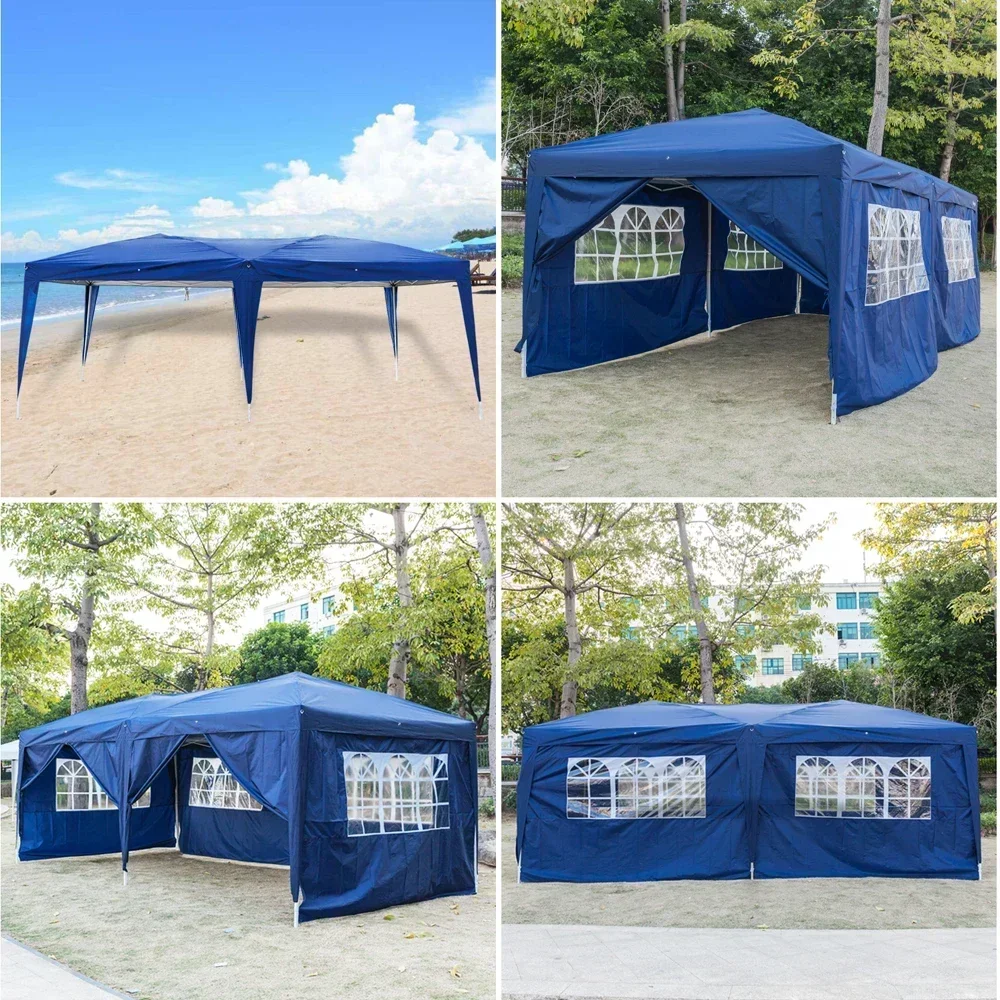 

Four types 3 x 6m Waterproof Folding Tent Gazebo Wedding Party Canopy Instant Shelter Outdoor Camping Tent - US Stock