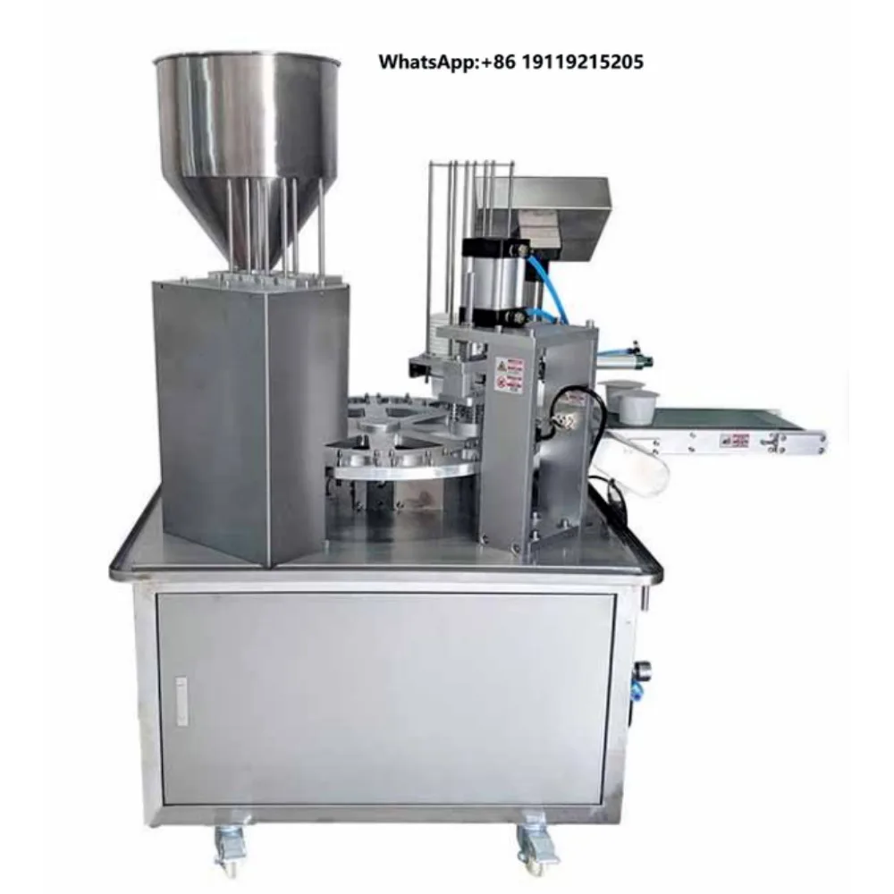 Plastic Paper Cup Sealing Machine Tube Filling Sealing Machine  Pneumatic Electric Heat Sealing Packaging for Children Food