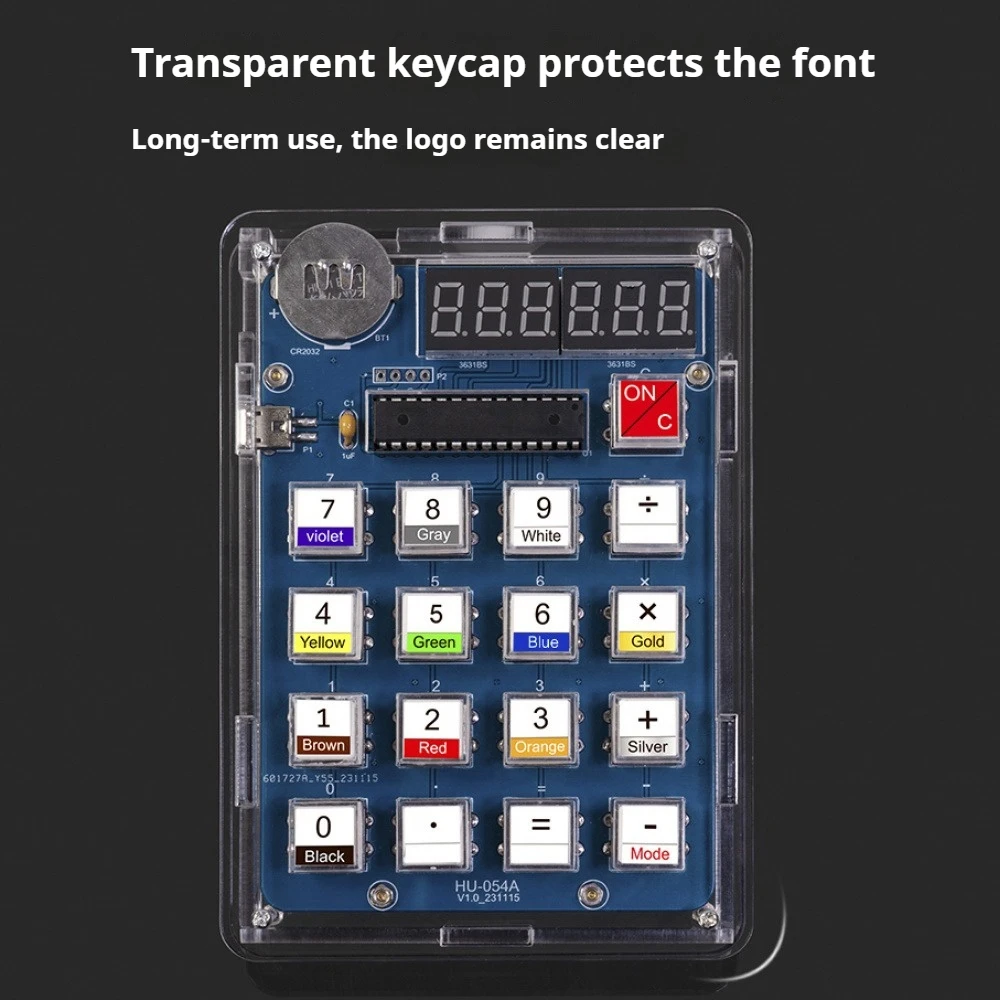 6 أرقام LED عرض آلة حاسبة لتقوم بها بنفسك عدة لحام ممارسة عدة MCU لحام التدريب تجربة الممارسة لتقوم بها بنفسك مجموعة مشروع لحام