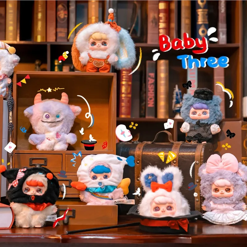 

Baby Three Circus Series Blind Box Cute Trendy Handmade Mysterious Box Plush Desktop Ornament Female Pendant Surprise Toys