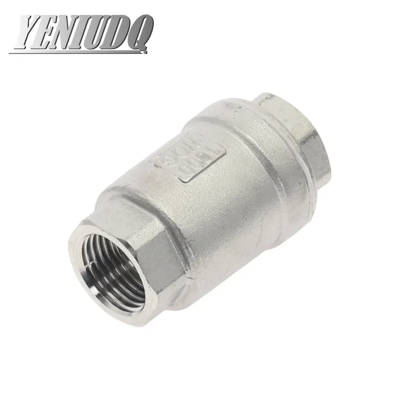 304 Stainless Steel Vertical Check Valve H12 Water Pump 1/2 3/4 1-1/2 1-1/4 1 Inch Water Pipe One-way Valve DN15/20/25/32/40/50