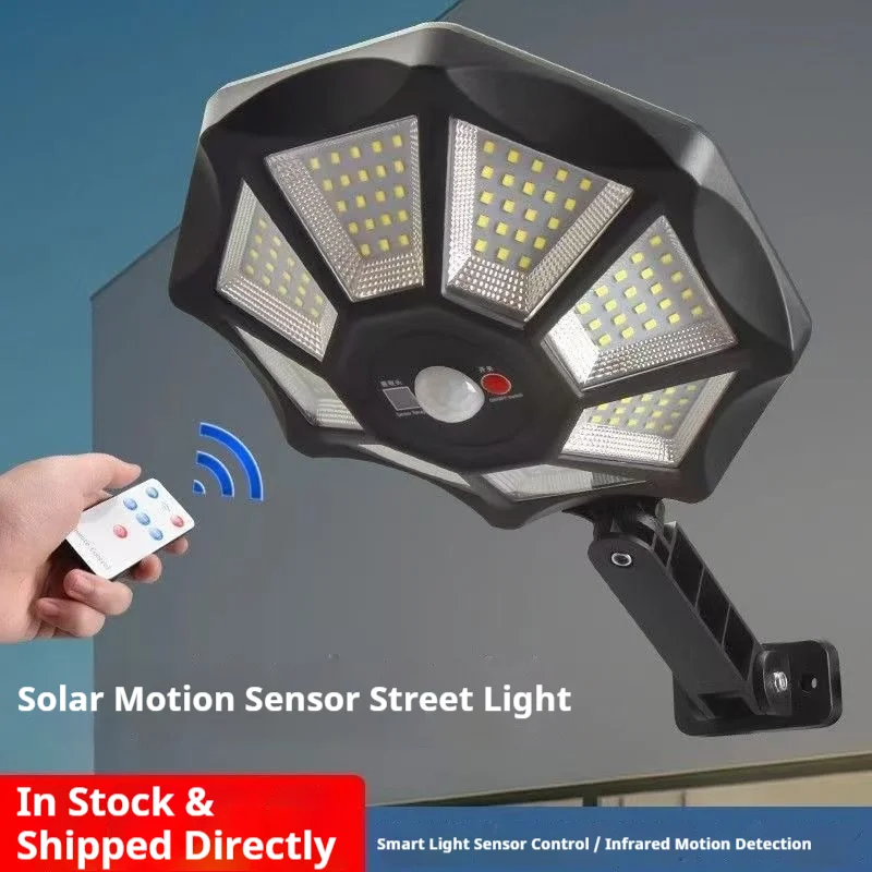 All-in-One Solar LED Wall Light Outdoor Motion Sensor Waterproof Garden Security Light for Yard Patio Fence Pathway