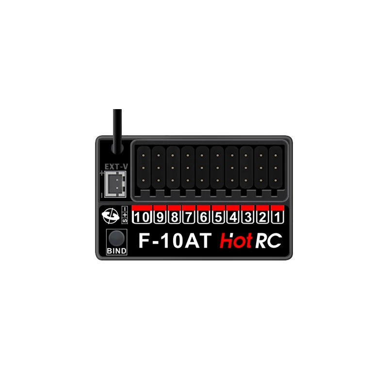 HOTRC 2,4 GHz F-04A F-06A F-08A F-01A F-04AT F-06AT F-08AT F-01AT mit Gyro Licht 4/6/8Ch Rc Empfänger für Hotrc Rc Sender