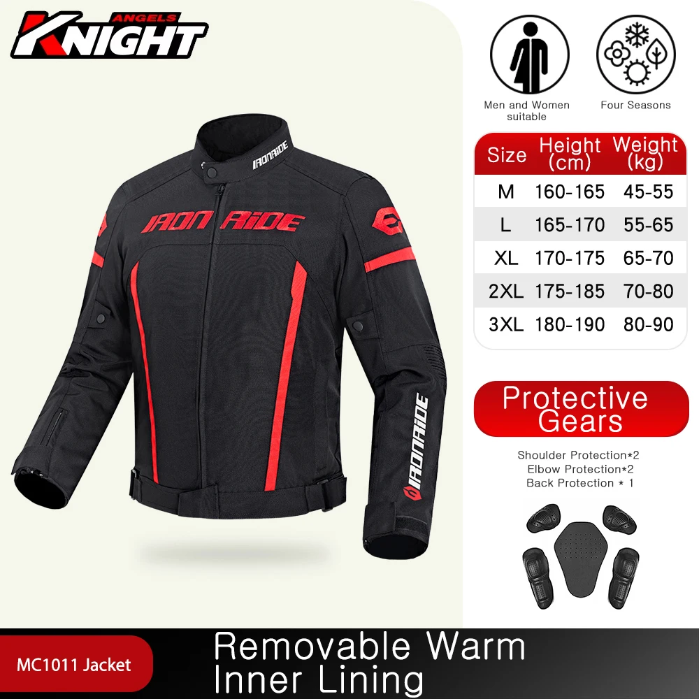 MOTOCENTRIC Wasserdichte Motorradjacke + Hosenanzug Sommer Winter Körperpanzer Schutzausrüstung Motocross Jacke Moto Schutzausrüstung 7