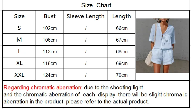 2026 Sommer Neues Einfarbiges Zweiteiler-Set für Damen V-Ausschnitt Kurzarm-Oberteil mit Kordelzug-Tasche Lose Shorts Lässiges Outfit – Detail 1