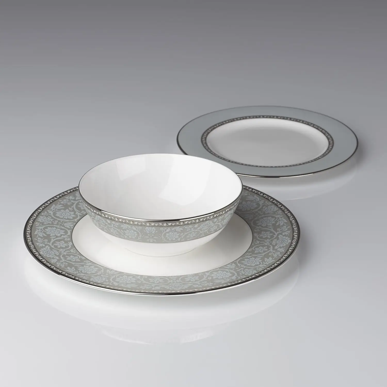 プレースセッティング 3 点セット ウエストモア、ホワイト