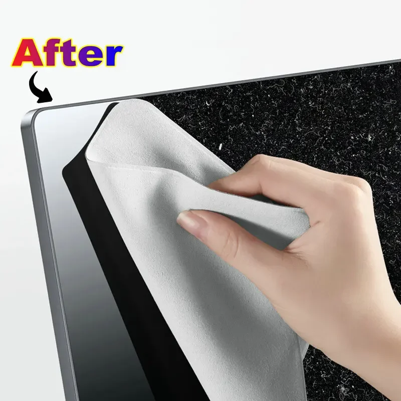 Cloth Nano Texture Screen Clean Polishing Cleaning Fabric Cloth Cleaner For Apple iPhone iPad Mac Pro Apple Watch Display Clean