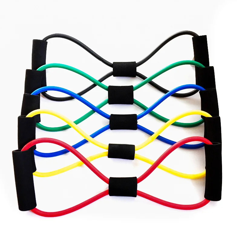 NEW Fashion Yoga Resistance Bands Elastic Band Sports Exercise Puller 8-shaped Chest Expander for Body Building Home Gym Fitness