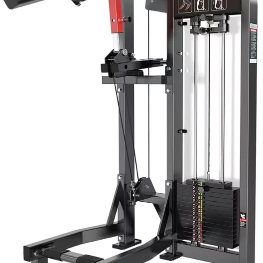 

Gym Fitness Machines with Standing Calf Exercise Pin Load Selection Options