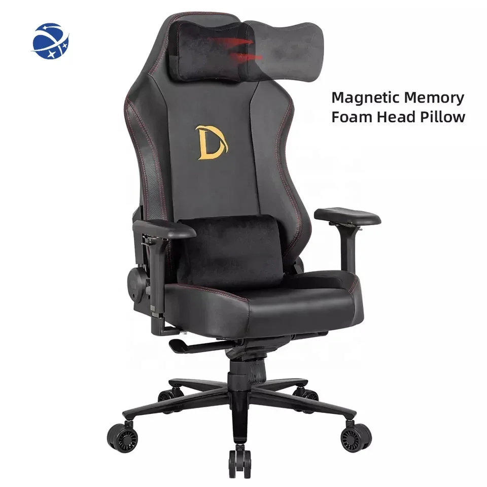 

Luxury 4D armrest adjustable computer gamer with magnetic neck pillow gaming chair gaming chair with magnetic headrest