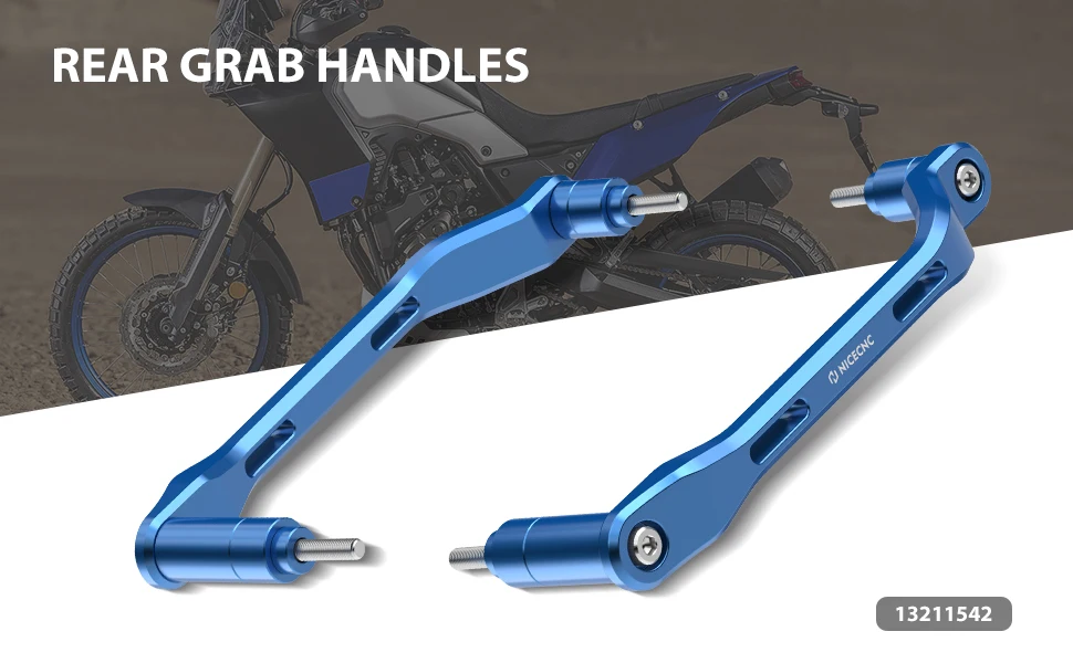 Für Yamaha Tenere 700 XTZ 700 2019-24 Beifahrer-Hinterhaltegriff Sitzgriff Haltegriff Schiene Tenere 700 Rally Edition T7 World Raid – Detail 7