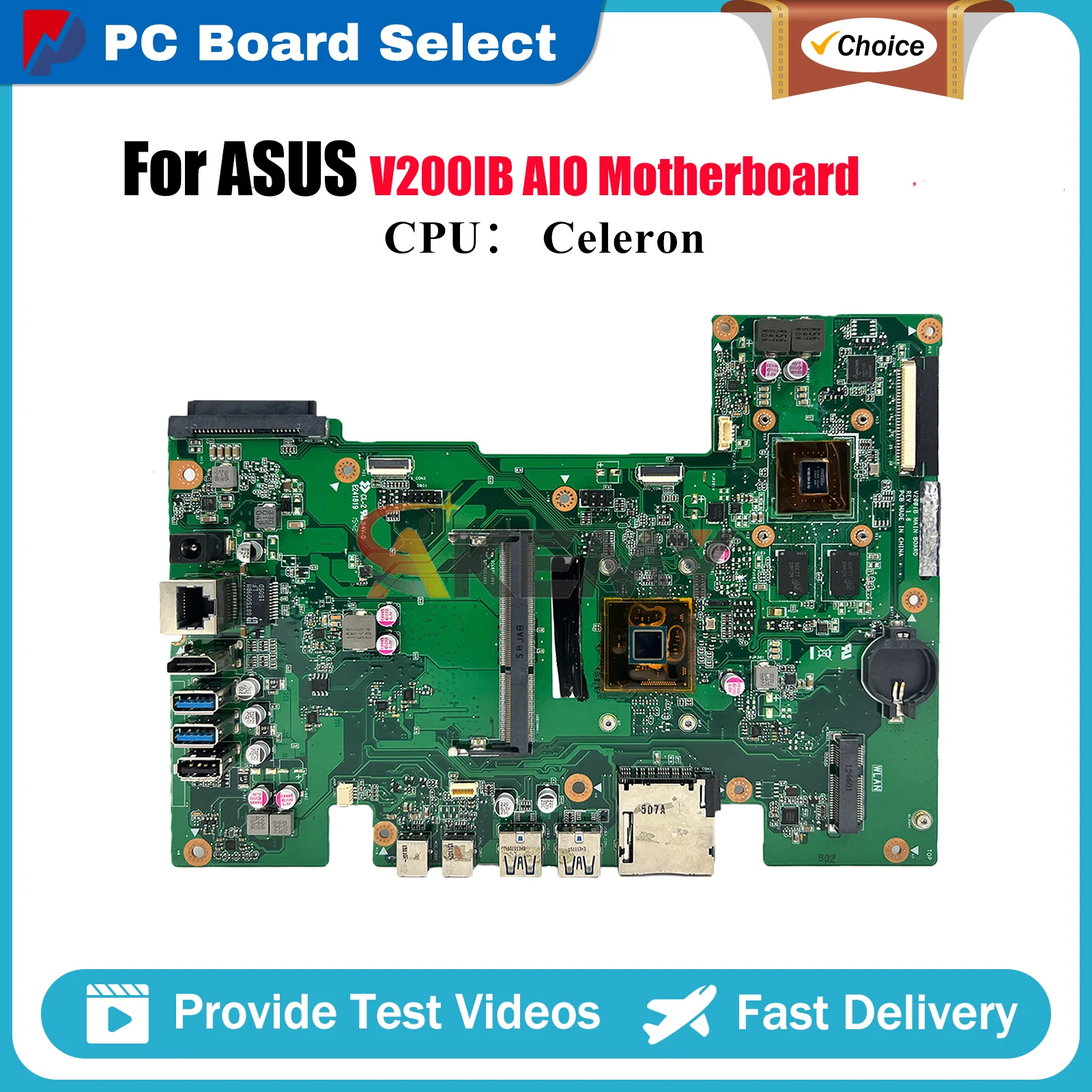 

V200IB Motherboard For ASUS Vivo AiO V200I V200IB Mainboard With Celeron CPU 100% tests OK fast shipping High quality