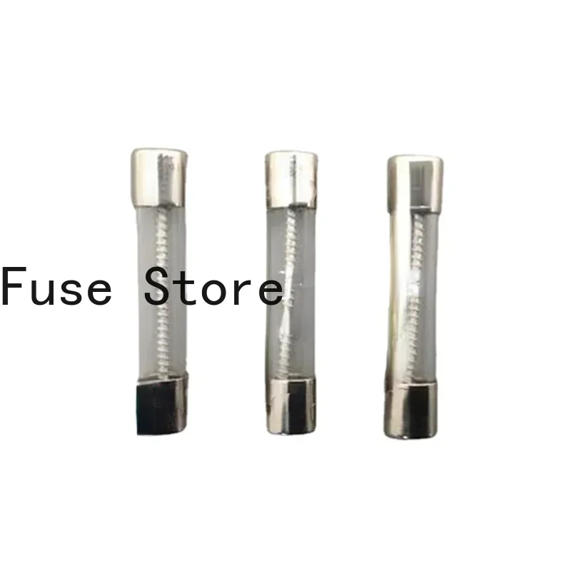 2PCS 6*32 Glass Fuse Tube 313 10A L32V Slow Fusing Delay Type