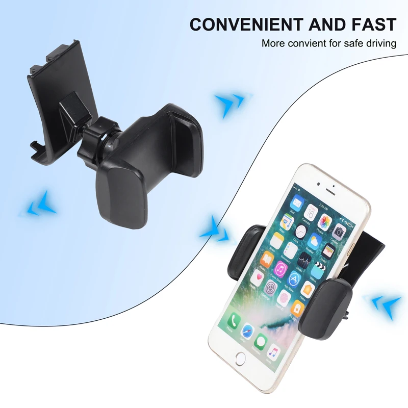 For Toyota RAV4 2013-2019 ABS Black Car Central Console Mobile Phone Holder GPS Navigation Bracket Trim Interior Car Accessories 6
