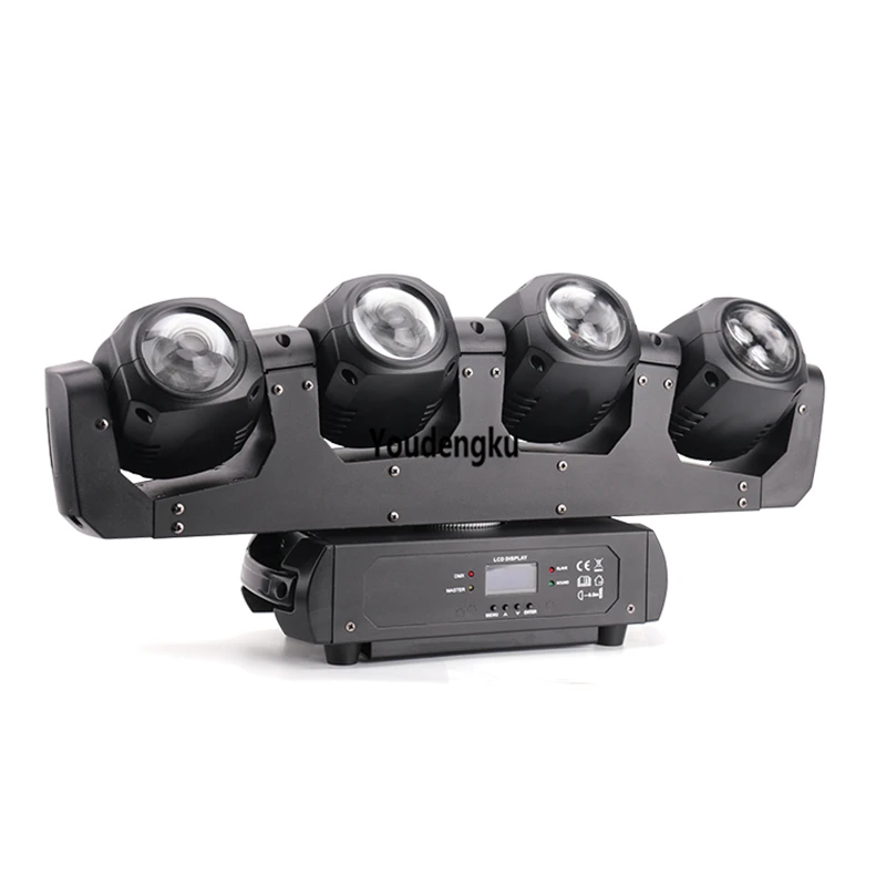 6 pieces 4*32W RGBW 4in1 led LED rotating Moving head light beam For Club bar